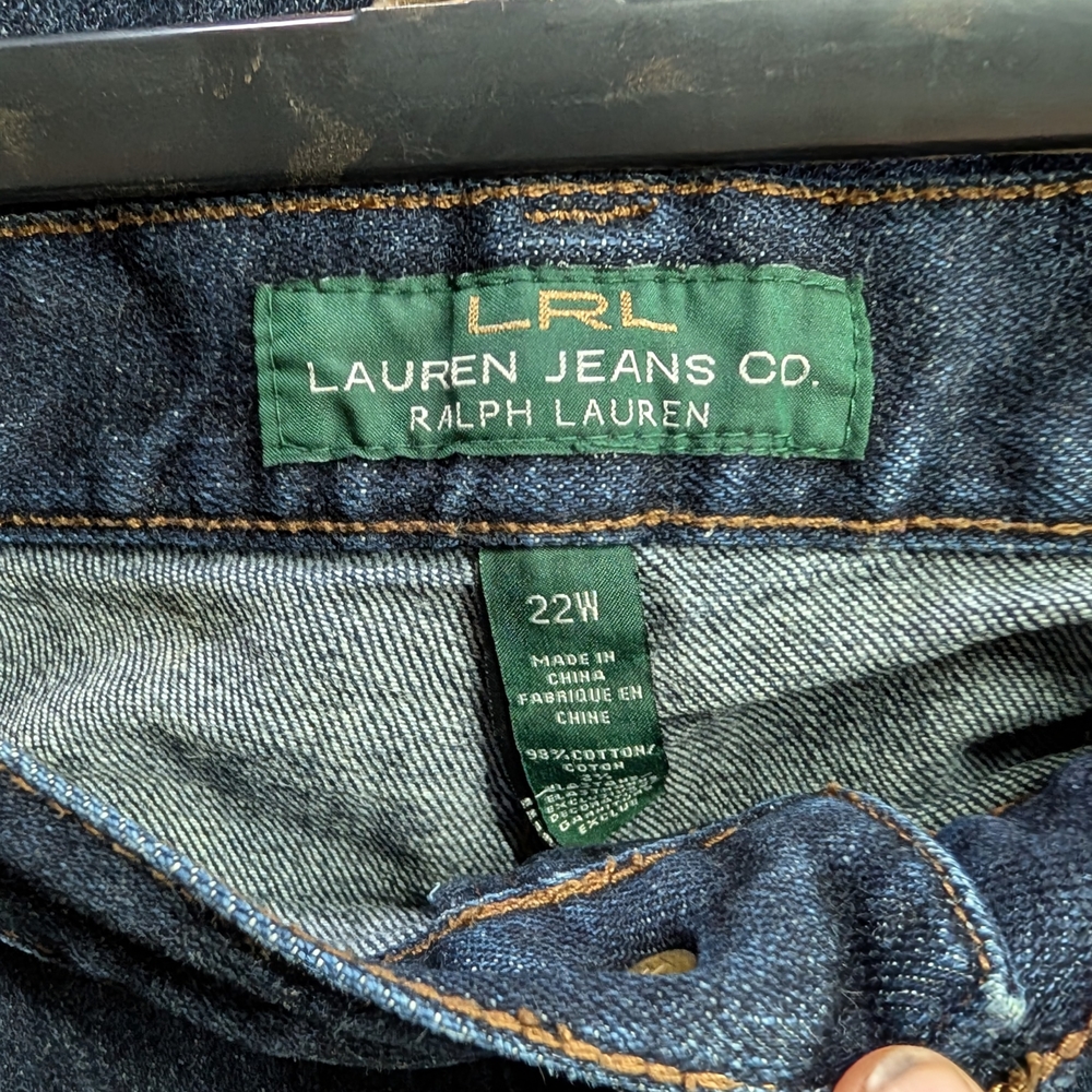 Lauren Ralph Lauren Blue Straight Leg Jeans - Picture 8 of 8